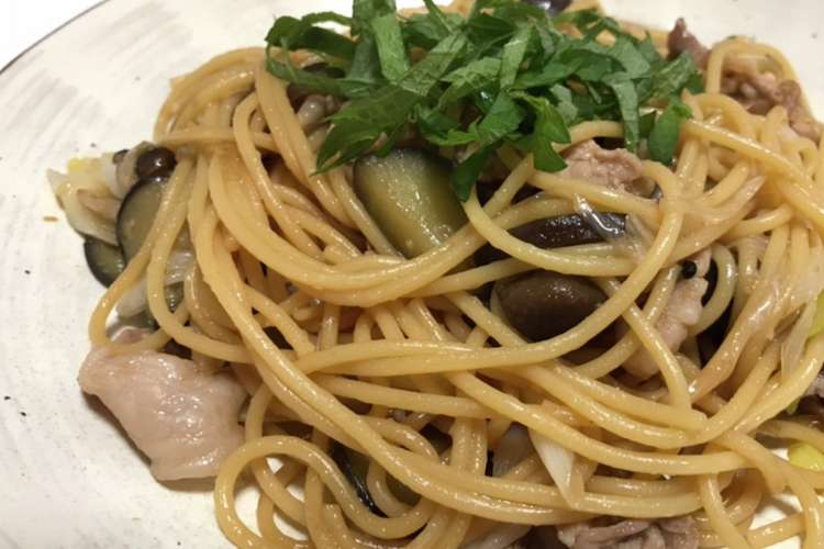 ナスと豚肉の醤油和風パスタ レシピ 作り方 By 喫茶たまねぎ クックパッド 簡単おいしいみんなのレシピが376万品
