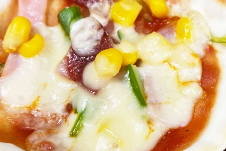 料理初心者が作る簡単餃子の皮ピザ レシピ 作り方 By なないろ料理初心者 クックパッド 簡単おいしいみんなのレシピが375万品