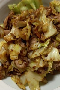 カット野菜と豚肉の味噌炒め