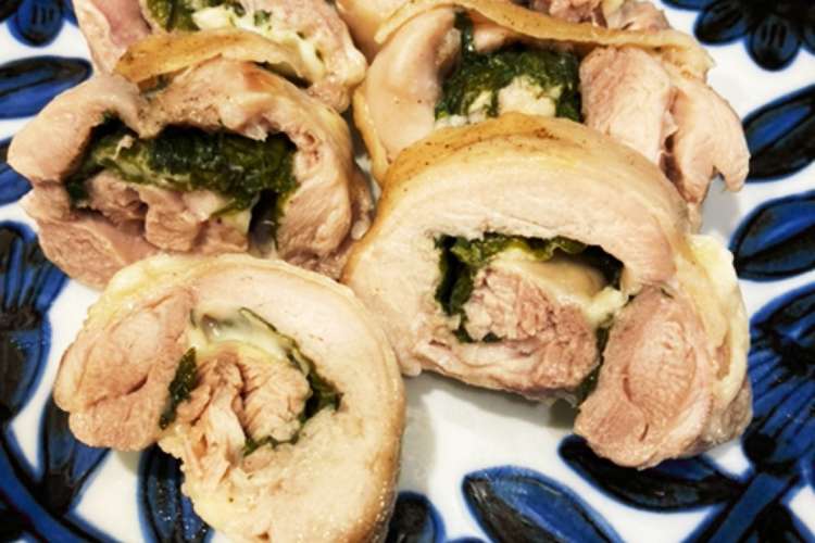 レンジで鶏もも肉の大葉チーズロール レシピ 作り方 By Small クックパッド 簡単おいしいみんなのレシピが360万品
