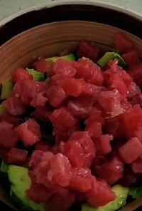 メキシコ料理。アボガドマグロサラダ