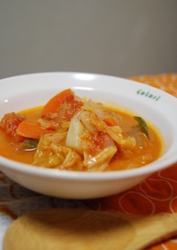 野菜たっぷりミルキートマトなスープ