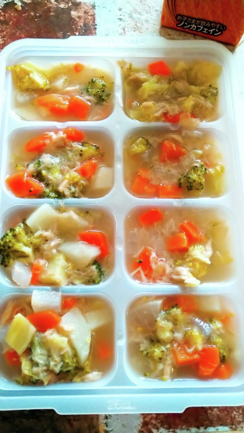 【離乳食中期～】具沢山！野菜スープの画像