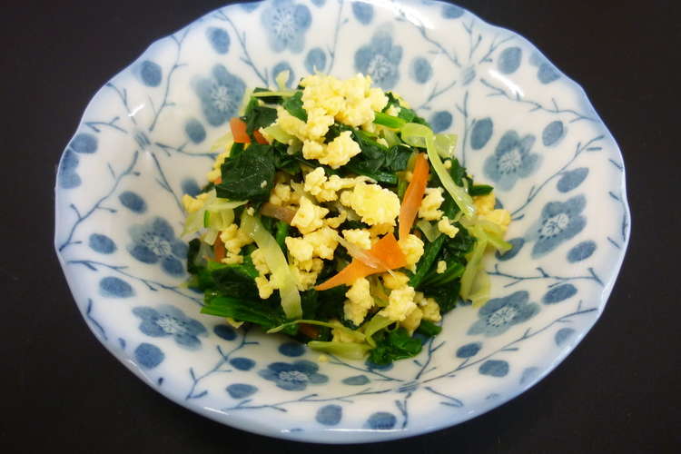 保育所給食 ほうれん草で菜の花あえ レシピ 作り方 By 三条市 クックパッド 簡単おいしいみんなのレシピが373万品