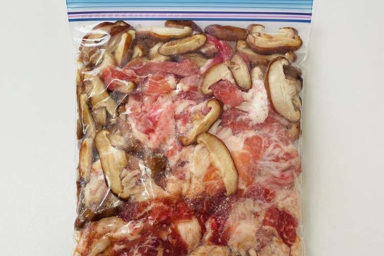 下味冷凍 豚肉と椎茸のごまポン酢 レシピ 作り方 By かけだしの主婦 クックパッド 簡単おいしいみんなのレシピが355万品