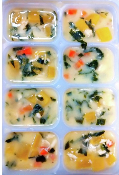 【離乳食中期～】簡単コーンスープの写真