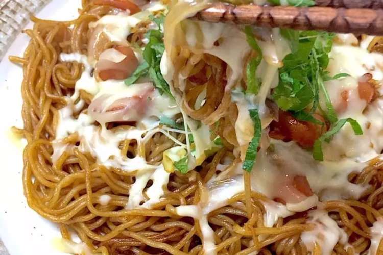 簡単 大葉香るチーズ焼きそば ランチに レシピ 作り方 By りいママpad クックパッド 簡単おいしいみんなのレシピが354万品