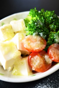 ブロッコリー豆腐トマト☆塩麹レモンサラダ