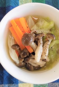 【減塩汁物】春キャベツのスープ