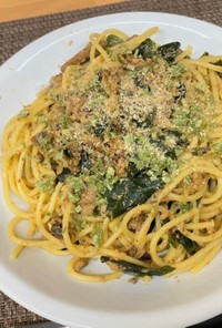 【節約レシピ】イワシとワカメのスパゲティ