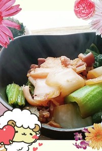 高菜と豚バラの味噌炒め