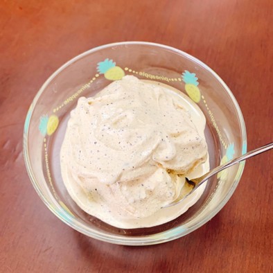 コーヒー豆のアイスクリームの写真