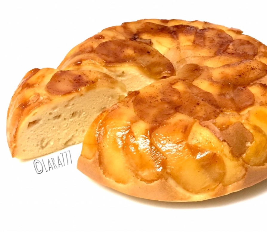 炊飯器で100％米粉(波里)りんごケーキの画像