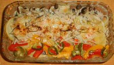 秋鮭とジャガイモのオーブン焼の写真