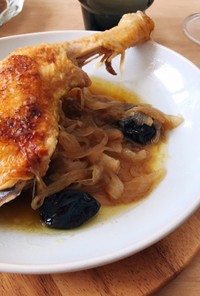 スペイン料理☆鶏肉とプルーンのオイル煮