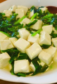 豆腐とニラのとろみ煮