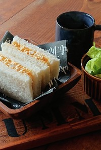 おうちカフェ★ふんわり玉子サンド