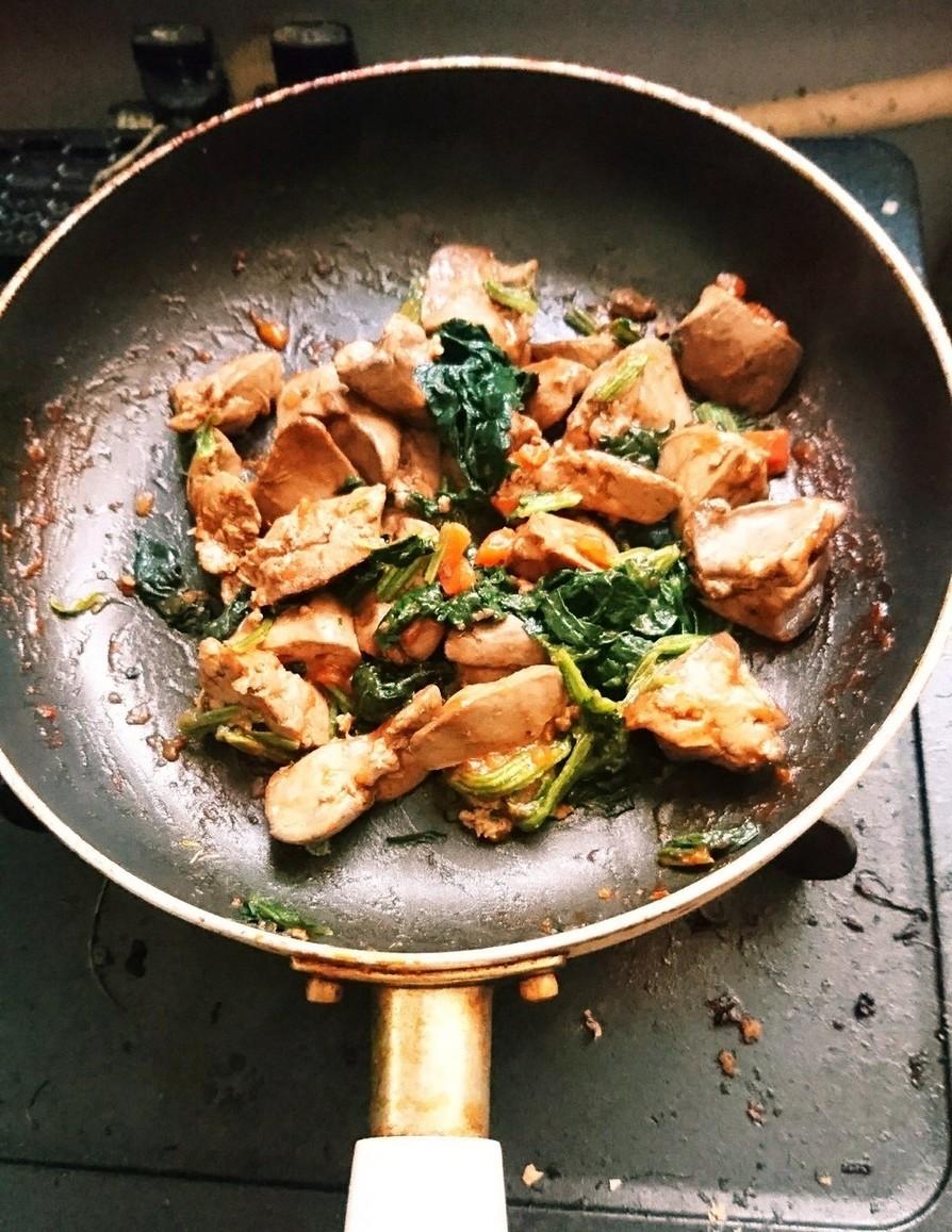 食べやすい鶏レバーケチャップ煮の画像