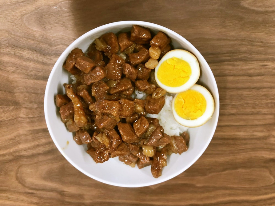 【郷土食】猪肉の魯肉飯の画像