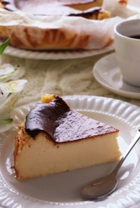 18cm型のバスク風チーズケーキ