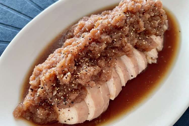 サラダチキンのおろし玉ねぎソース レシピ 作り方 By 豆苗 クックパッド 簡単おいしいみんなのレシピが360万品