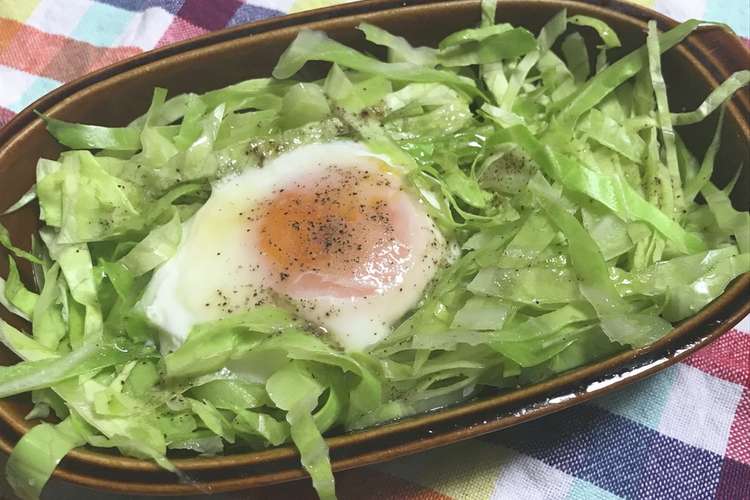 レンジでキャベツの巣ごもり卵 レシピ 作り方 By ともぞう ｖ クックパッド 簡単おいしいみんなのレシピが355万品