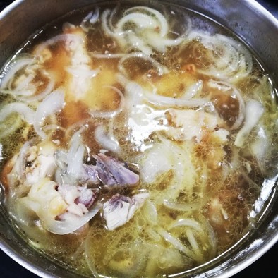 ロティサリーチキンで作る絶品スープの写真