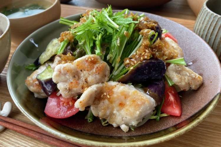 簡単 野菜たっぷり鶏むね肉の香辛だれ レシピ 作り方 By ゆり子 ママレシピ クックパッド 簡単おいしいみんなのレシピが362万品