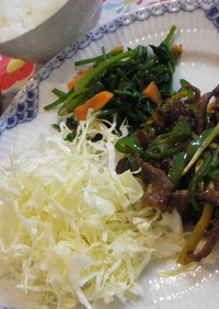 中華料理の定番☆牛肉とピーマンの炒め物
