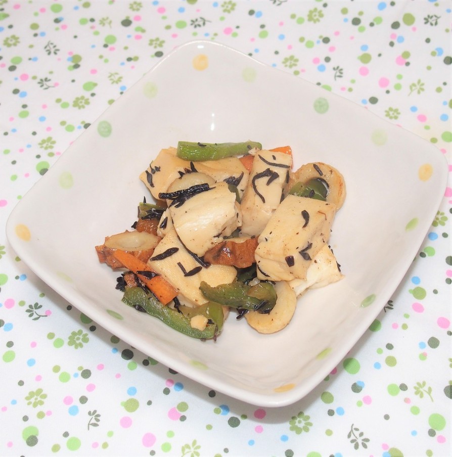 豆腐と芽ひじきの炒め煮の画像