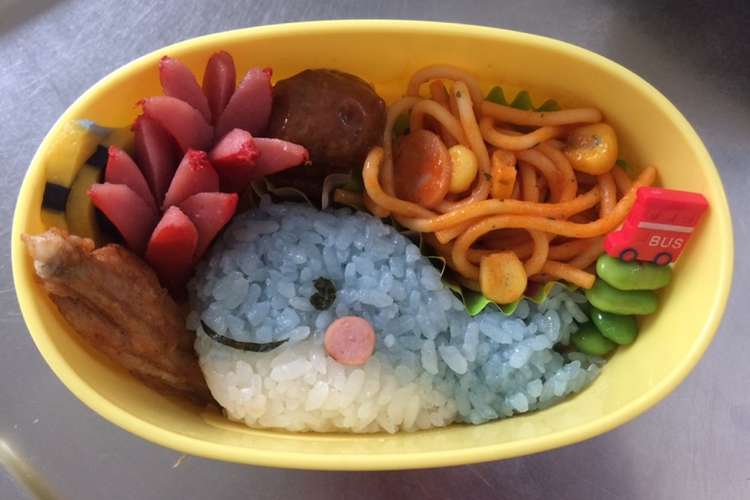 クジラ 可愛いお魚 キャラ弁 レシピ 作り方 By はすrママ クックパッド 簡単おいしいみんなのレシピが358万品