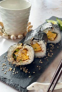 ハムと卵のネギキンパ　海苔巻き　韓国料理