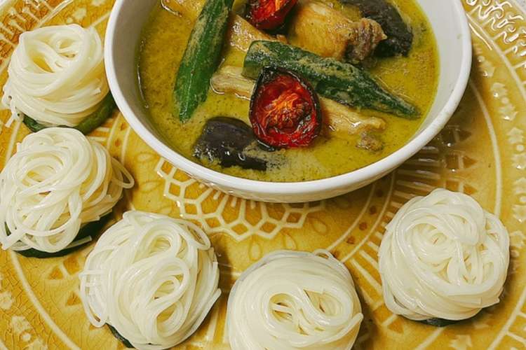 グリーンカレーと くるくるそうめん レシピ 作り方 By Yummysunny クックパッド 簡単おいしいみんなのレシピが370万品