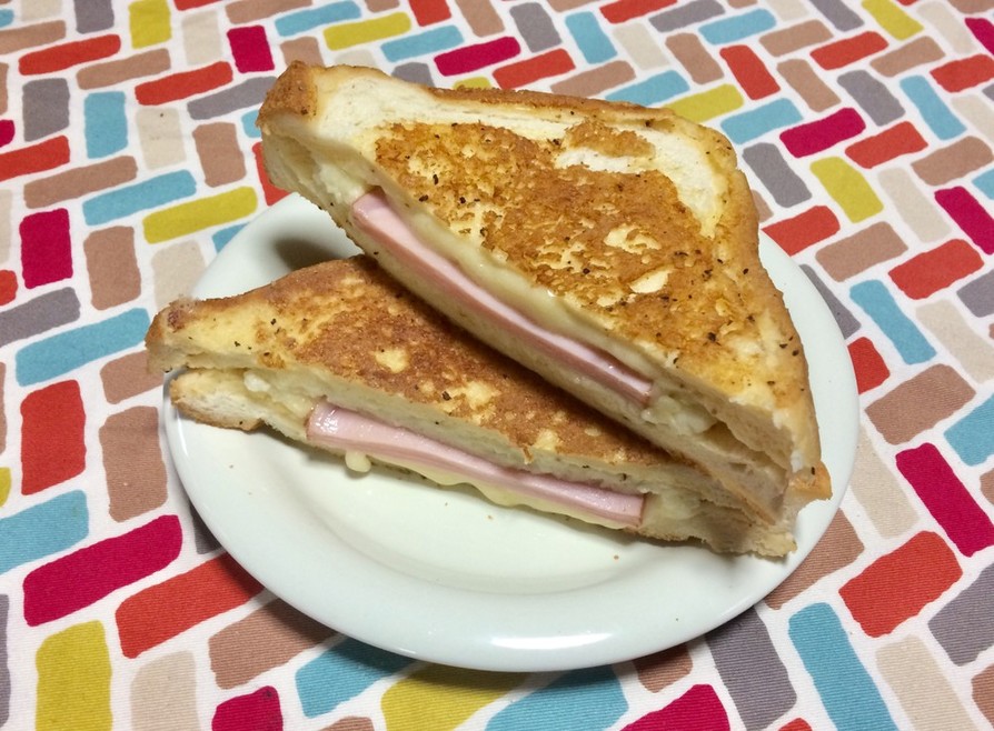 超簡単☆カフェで食べたクロックムッシュ♫の画像