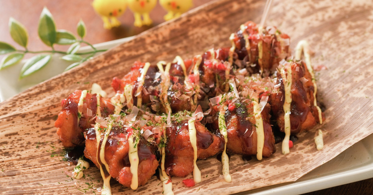 からあげdeたこ焼き風 レシピ 作り方 By 鶏人17 クックパッド 簡単おいしいみんなのレシピが350万品