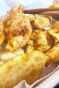 餃子の皮ツナマヨ&ケチャップ簡単揚げ餃子