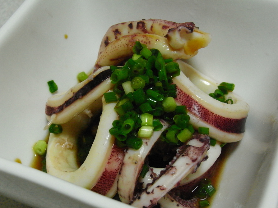 ボイルイカの生姜醤油和えの画像