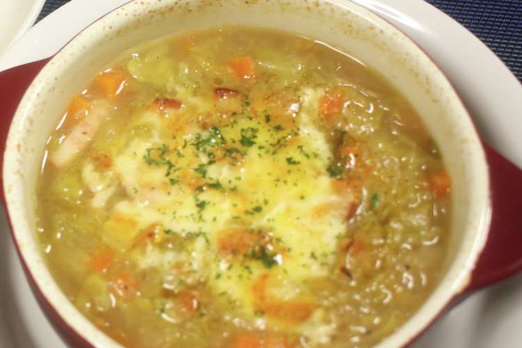 サイゼの 田舎風やわらかキャベツのスープ レシピ 作り方 By クッキングsパパ クックパッド 簡単おいしいみんなのレシピが353万品