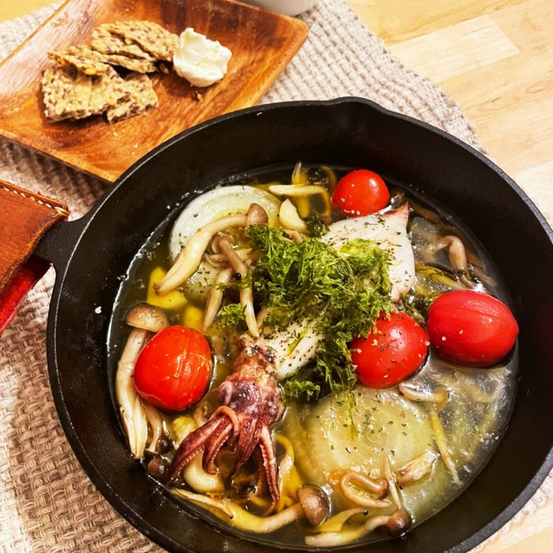 みんなの キノコ イカ アヒージョ レシピが37品 クックパッド