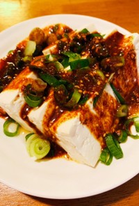 ヤンニョムジャンで韓国風豆腐サラダ
