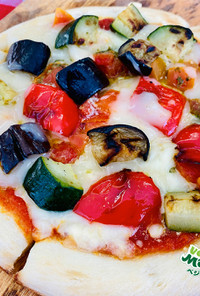 【ちょい足し】グリル野菜のベジーピザ