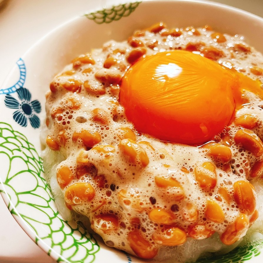 超美味しすぎる納豆卵かけご飯♡の画像