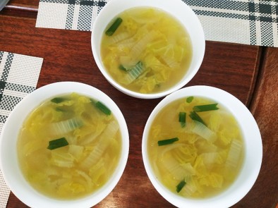 白菜のスープの写真