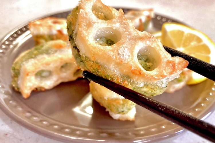 豆腐とはんぺんのれんこん挟み 青のり味 レシピ 作り方 By ぉちょら クックパッド 簡単おいしいみんなのレシピが353万品
