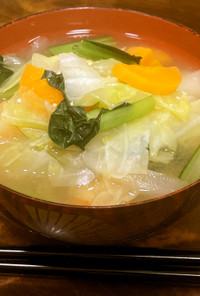 【適塩レシピ】野菜たっぷり適塩みそ汁