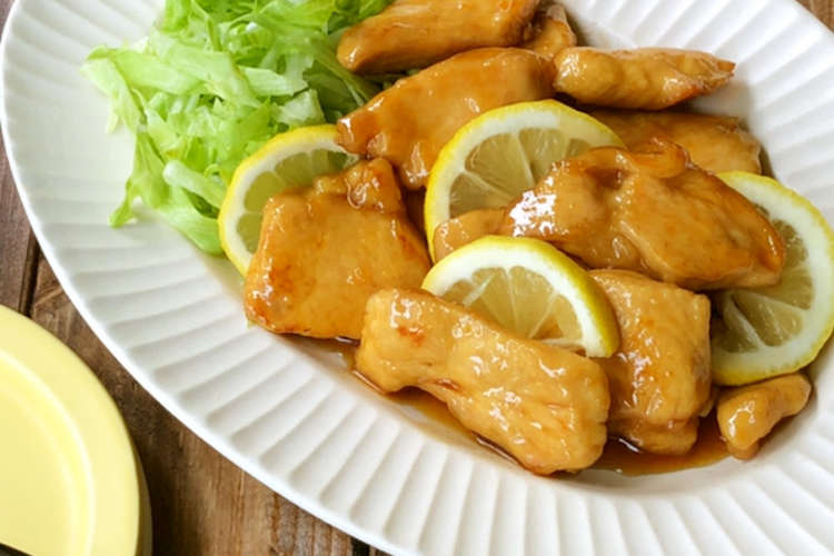 簡単 鶏胸肉のはちみつレモン照り焼き レシピ 作り方 By 梅ミッキー クックパッド 簡単おいしいみんなのレシピが360万品