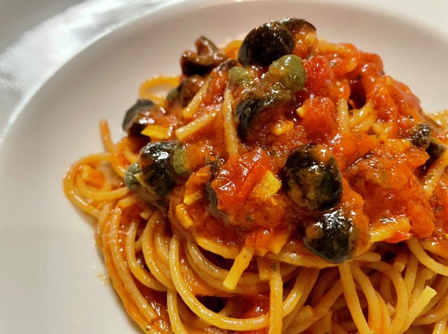 ドライトマトとオリーブソースのレシピ