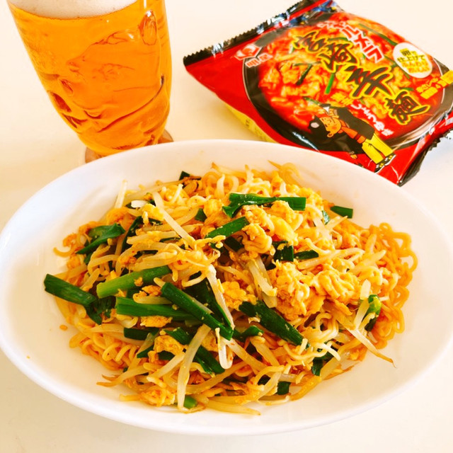 チャルメラ宮崎辛麺で焼きラーメン レシピ 作り方 By 一番星寿美次郎 クックパッド 簡単おいしいみんなのレシピが370万品