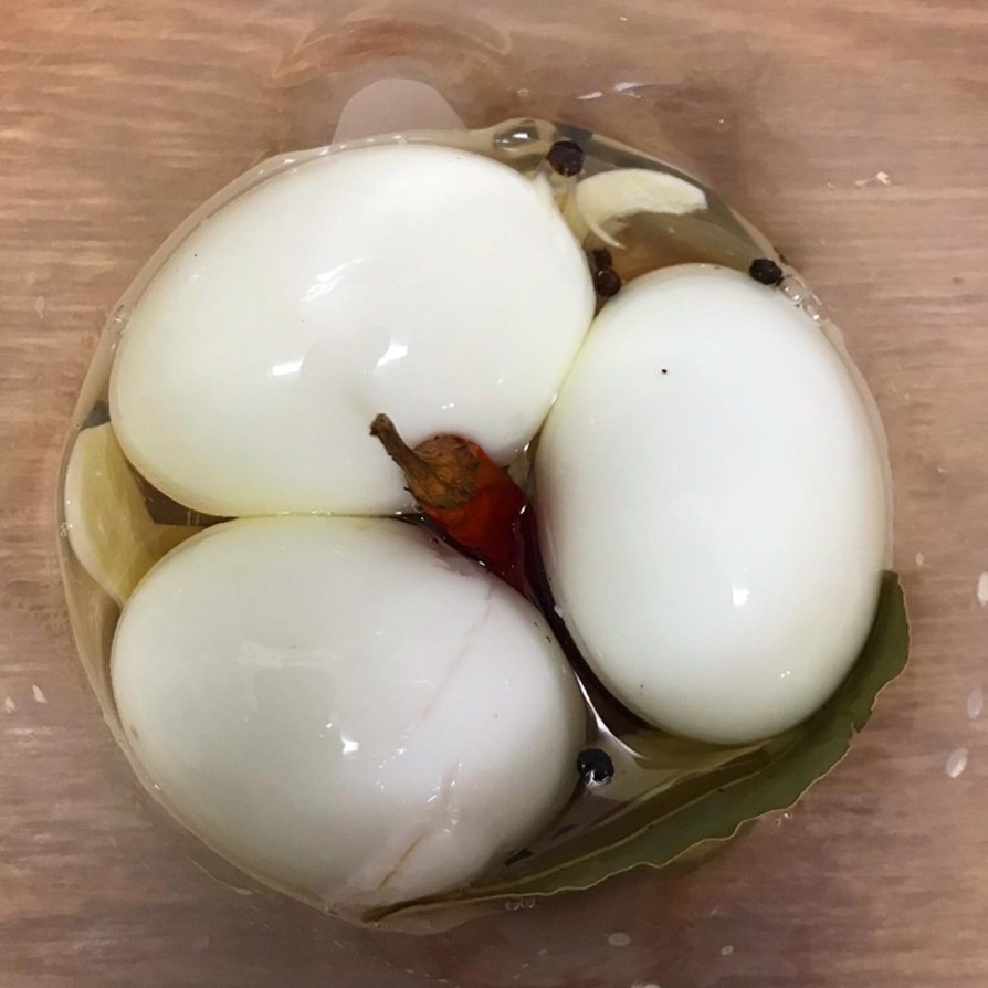 すし酢で☆ゆで卵のピクルスの画像