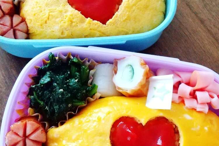 幼稚園児のオムライス弁当 レシピ 作り方 By Mei3310 クックパッド 簡単おいしいみんなのレシピが375万品